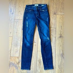 Frame Denim Le Skinny De Jeanne Distressed Jeans size 25